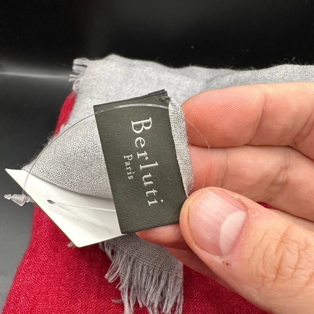 Berluti Multi Color Silk Cashmere Scarf
